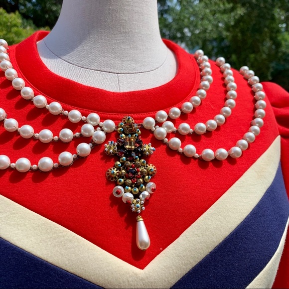 Gucci Jeweled Neckline Top - Picture 2 of 6